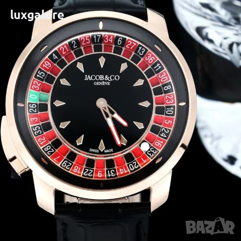Mъжки часовник Jacob & Co. Casino Tourbillon с кварцов механизъм, снимка 2 - Мъжки - 47468925