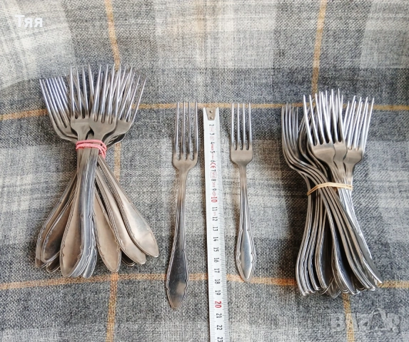 Прибори за хранене/вилици/на Петко Денев , снимка 2 - Прибори за хранене, готвене и сервиране - 53897068