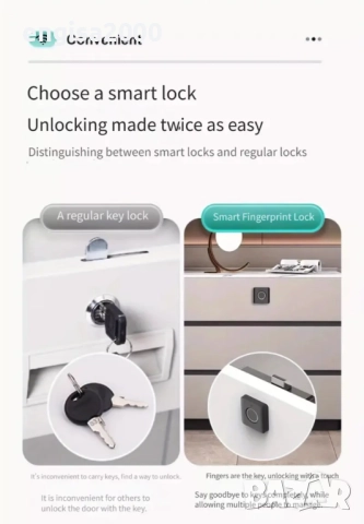 Умна ключалка с пръстов отпечатък , снимка 3 - Друга електроника - 52325003