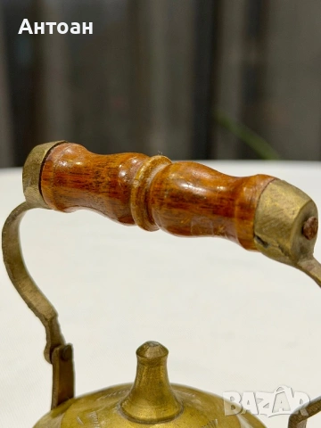 Декоративен малък месингов чайник, снимка 5 - Антикварни и старинни предмети - 53263035