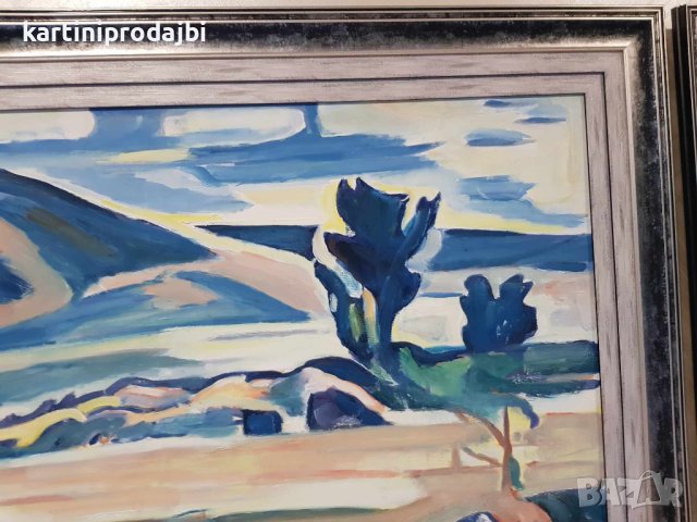 Маслена картина " Дъждовен хоризонт ", снимка 10 - Картини - 42224774