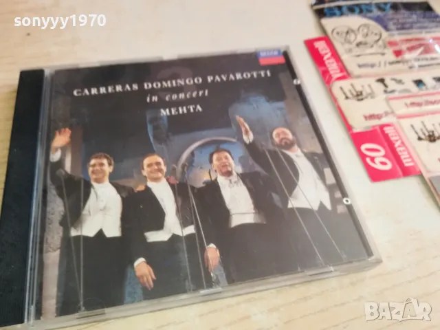 CARRERAS DOMINGO PAVAROTTI-original cd-внос germany 0303251643, снимка 9 - CD дискове - 49346896