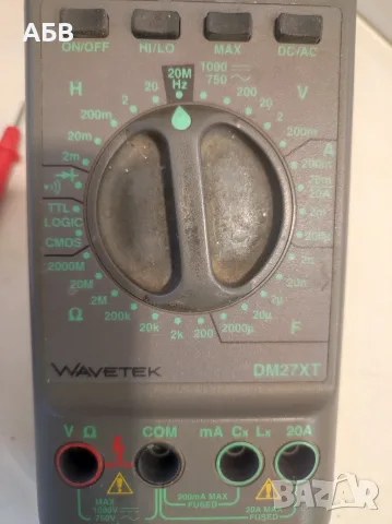 Продава се цифров мултиметър WAVETEK DM27XT, снимка 11 - Измервателни инструменти - 56318909