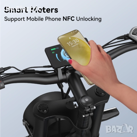 НОВО!!! Електрически Велосипед Janso X60 2x750W 48V/23AH, снимка 8 - Велосипеди - 52864290