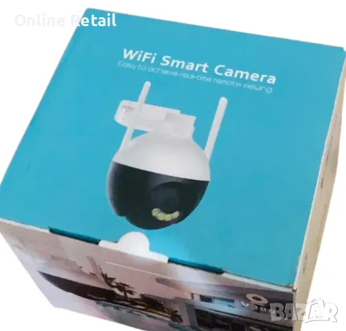 WiFi Smart камера видеонаблюдение 1080P full HD с нощно виждане, снимка 1 - IP камери - 48929441