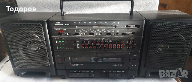 ICE SRR-2479 Stereo Radio Double Cassette Recorder , снимка 4 - Радиокасетофони, транзистори - 54286343