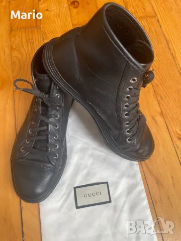 Gucci кожени кецове 41, снимка 2 - Кецове - 49596600