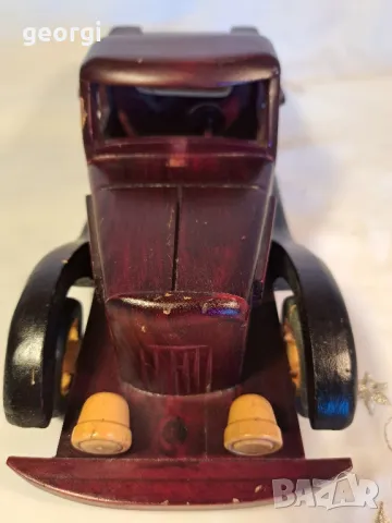 ретро дървена играчка комион 14/1, снимка 4 - Антикварни и старинни предмети - 49410494