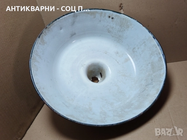 Стара Соц Емайлирана Индустриална Лампа. , снимка 5 - Антикварни и старинни предмети - 52506092