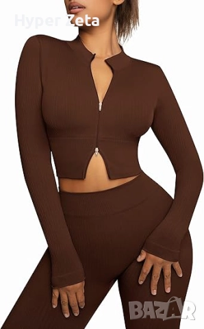 Спортен екип, комплект за тренировки от 2 части, фитнес екип