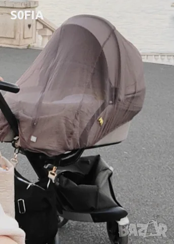 Stokke v6 релефен плат Brushed Grey, снимка 3 - Детски колички - 55952603