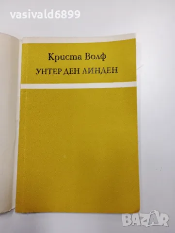 Криста Волф - Унтер ден линден , снимка 4 - Художествена литература - 49129149