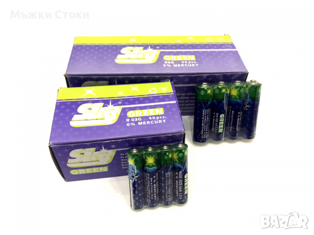 Батерии - АА и ААА размер - 40 бр. в кутия, снимка 1 - Батерии, зарядни - 36531981