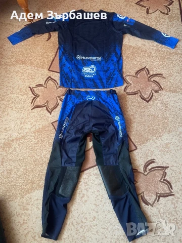 Мотокрос/ендуро екип (джърси и бридж) S3 Husqvarna, снимка 2 - Спортни дрехи, екипи - 51056257