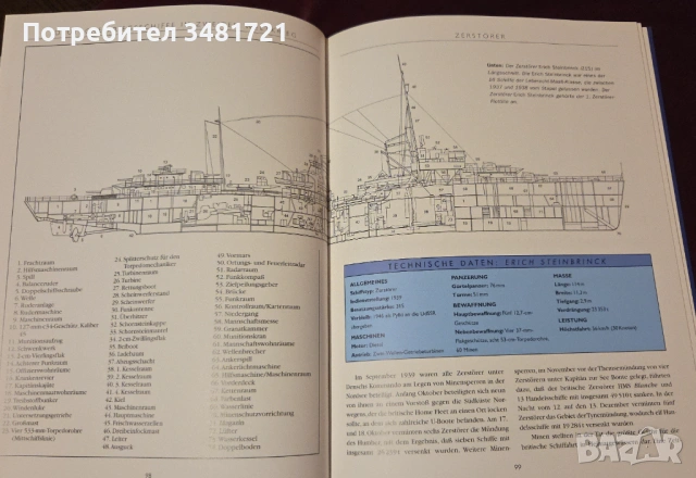 Deutsche Kriegsschiffe im 2. Weltkrieg, снимка 13 - Енциклопедии, справочници - 53251849