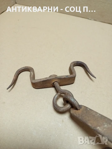 Соц Стар Малък Ръчно Кован Ченгел За Дране., снимка 8 - Антикварни и старинни предмети - 50913561