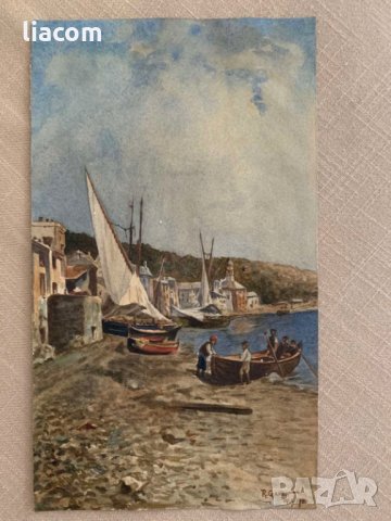 РУМЕН ГАНЕВ акварел 1900 г., снимка 3 - Картини - 33816315