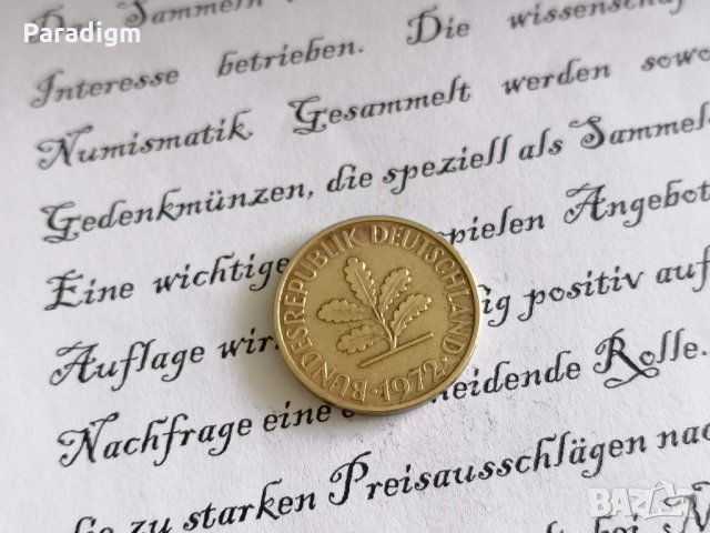 Монета - Германия - 10 пфенига | 1972г.; серия D, снимка 2 - Нумизматика и бонистика - 29177587