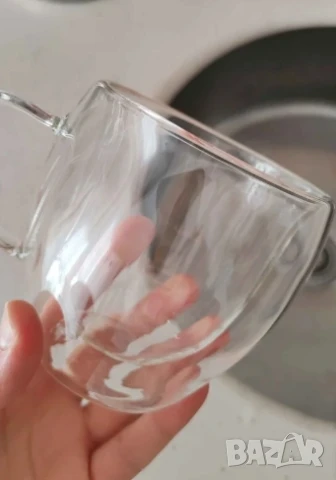 Стъклена чаша за кафе с двойно дъно 200ml