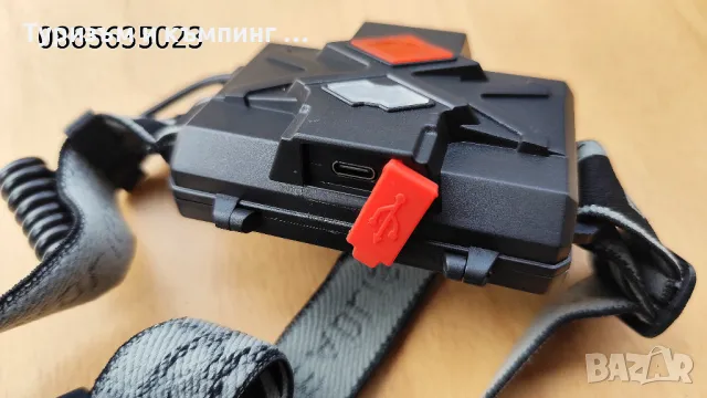 Мощен челник CREE XHP 90.3/ 3 батерии и UBS /, снимка 8 - Екипировка - 44750107