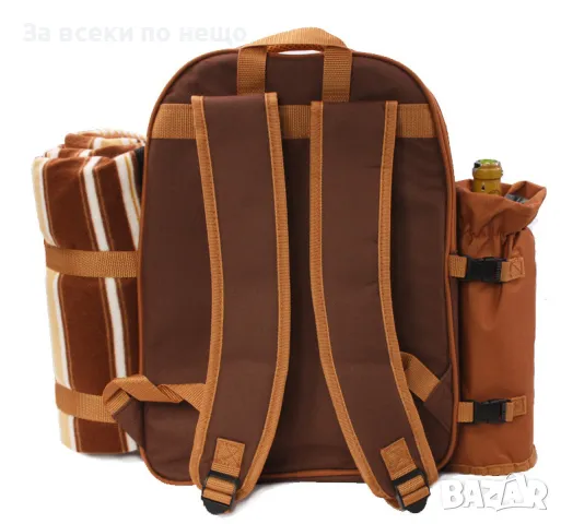 Висококачествена раница за пикник с комплект прибори за четири човека, снимка 4 - Други спортове - 50280251