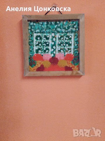 "Цветно",акрил върху дърво, снимка 3 - Картини - 37143843