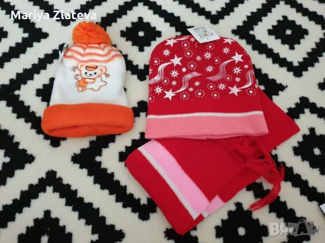 Детски шапки и шал - размер 1-3г., снимка 1 - Шапки, шалове и ръкавици - 32052052