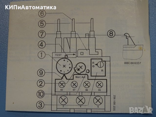 термично реле ABB T25 DU 1.4A thermal relay, снимка 8 - Резервни части за машини - 37506387