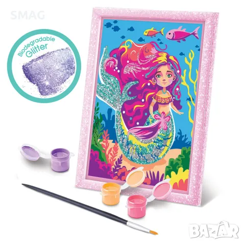 Paint & Frame Рисуване по номера Митичната русалка S_1239532, снимка 6 - Рисуване и оцветяване - 49257294