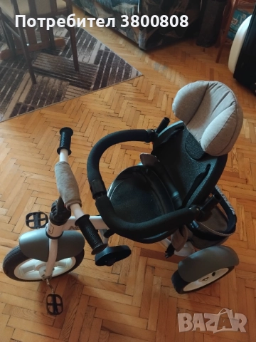 Детска запазена триколка,със свалящ сенник и управляваща дръжка., снимка 4 - Детски велосипеди, триколки и коли - 52431419