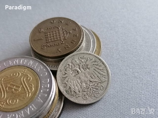 Монета - Австро-Унгария - 10 хелера | 1893г., снимка 2 - Нумизматика и бонистика - 40377146