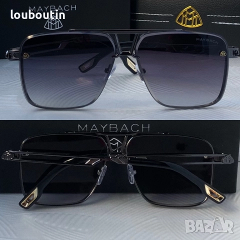 Мъжки слънчеви очила правоъгълни 4 цвята Maybach, снимка 6 - Слънчеви и диоптрични очила - 51706452