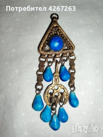 Стара египетска възрожденска висулка за огърлица