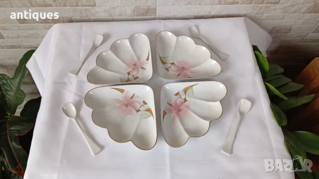 Чисто нов сервиз за ордьовър - "Цветя" - фабрика ИЗИДА - Елин Пелин, снимка 1