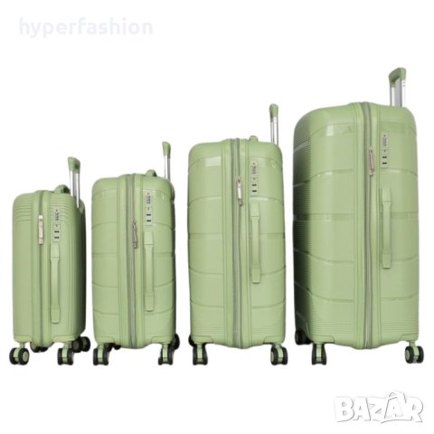 Комплект куфари от полипропилен в четири размера: КОД0 4006, снимка 10 - Куфари - 44304219
