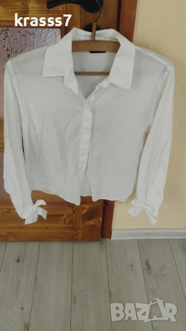 дамска бяла риза Zara, снимка 2 - Ризи - 54242948