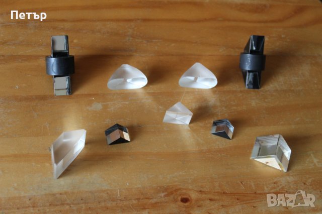   Оптични призми, лещи и огледала