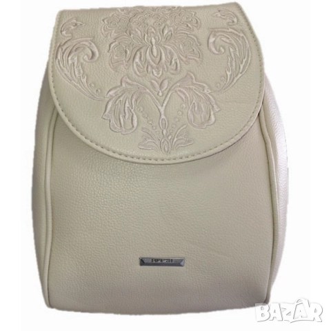 Дамска раница от еко материал с бродиран капак, снимка 4 - Раници - 52138007