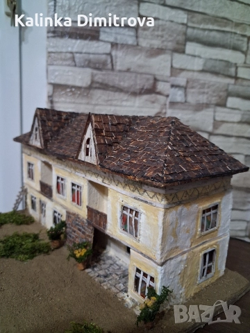 Макет на старинна къща-ръчна изработка., снимка 8 - Декорация за дома - 52806848