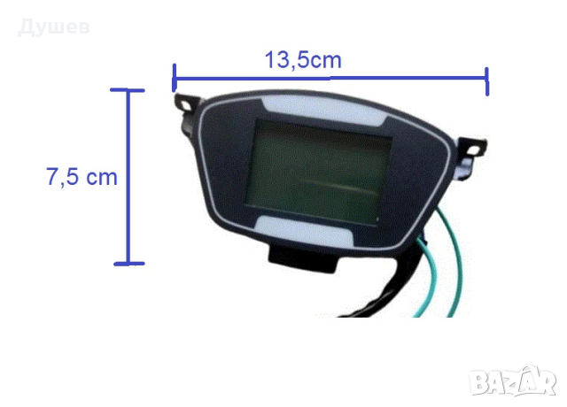 LCD дисплей 48 - 72V за електрически скутери, триколки, колички и др., снимка 3 - Друга електроника - 44735975