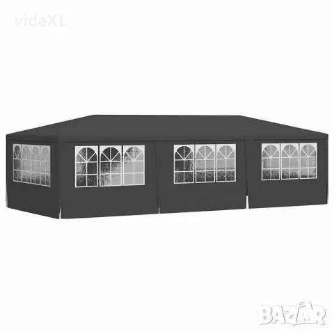 vidaXL Професионална парти шатра със стени 4x9 м антрацит 90 г/м², снимка 6 - Къмпинг мебели - 56147585