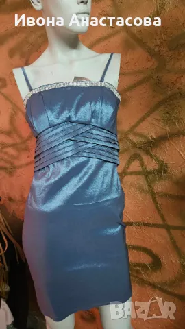 СИНЯ ЕЛЕГАНТНА РОКЛЯ 