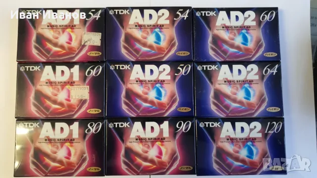 TDK AD аудиокасети японски