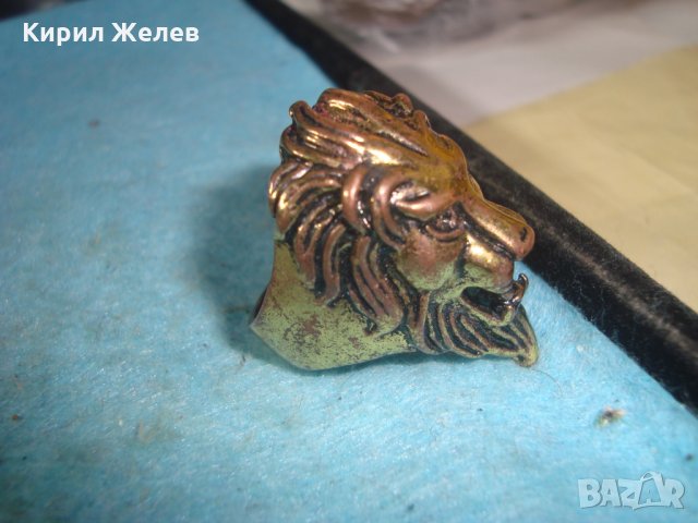 ЛЪВ ПРЪСТЕН ЛЪВСКА ГЛАВА МЕДЕН БРОНЗИРАН ФИГУРАЛЕН МАСИВЕН ЕФЕКТЕН МОДЕН 27208 , снимка 15 - Пръстени - 35101057
