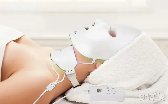 BOWKA LED Photon Therapy Mask Акумулаторна 7 в 1, снимка 6 - Маши за коса - 49106123