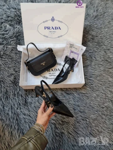 обувки на ток prada , снимка 2 - Дамски обувки на ток - 51301597