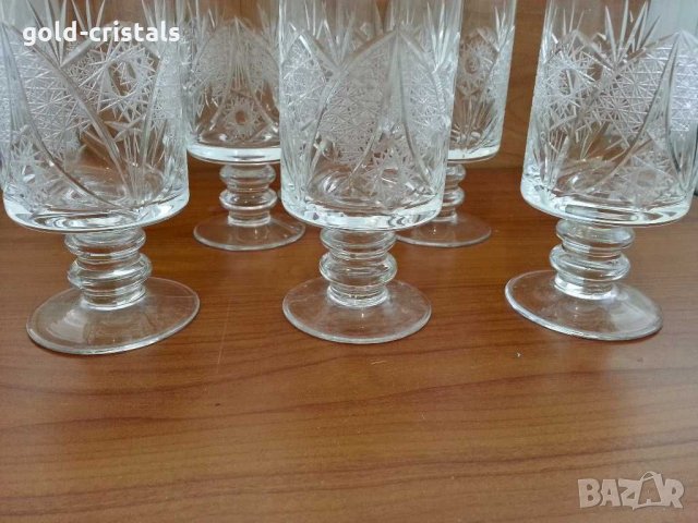 Ретро кристални чаши , снимка 7 - Антикварни и старинни предмети - 29704625