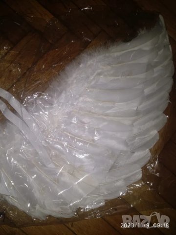 Бели ангелски крила,естествени пера., снимка 7 - Кукли - 19881545