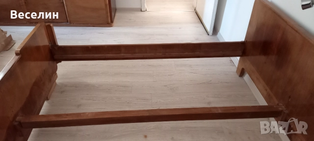 Спалня от дърво за матрак с размери 164х190 см или 160х190 см, снимка 5 - Спални и легла - 52551299
