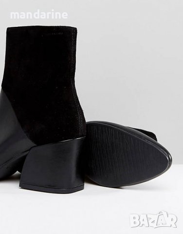 VAGABOND № 36 🍊 Дамски боти от естествена кожа и велур нови и кутия, снимка 9 - Дамски боти - 38897173